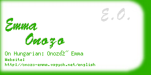 emma onozo business card